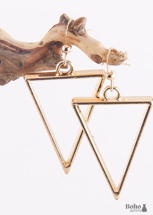 Boho Earrings, RH Dangle Earrings, Heart Loop